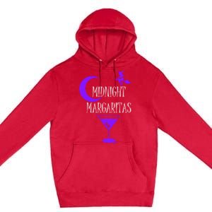 Funny Midnight Margaritas Gift Witch Halloween Ing Gift Premium Pullover Hoodie