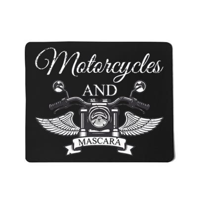 Funny Makeup Motorcycle Riding  Gift Mascara Biker Mousepad