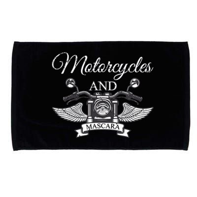 Funny Makeup Motorcycle Riding  Gift Mascara Biker Microfiber Hand Towel