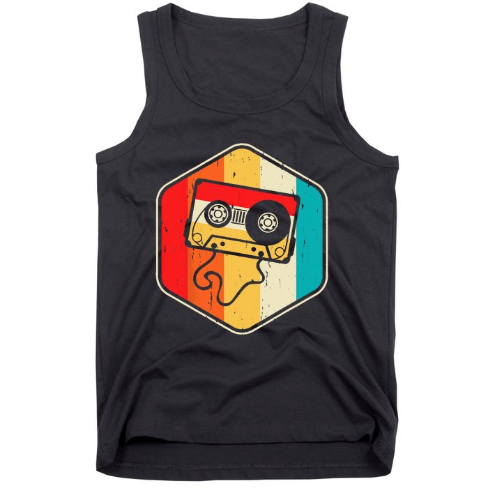 Funny Music Mixtape retro vintage gifts for old school Tank Top