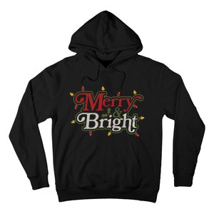 Family Matching Merry And Bright Christmas Retro Top Hoodie