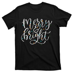 Family Matching Merry And Bright Holiday Christmas Cheer T-Shirt