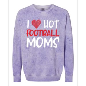 Football Mom Mother Cute Gift American I Love Hot Football Moms Cool Gift Colorblast Crewneck Sweatshirt