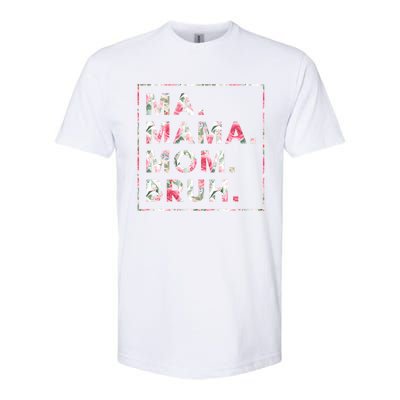 Floral Ma Mama Mom Bruh Mother Mommy Gift Softstyle CVC T-Shirt