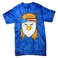 Funny Mullet Merica Bald Eagle 4th Of July American Flag Gift Tie-Dye T-Shirt