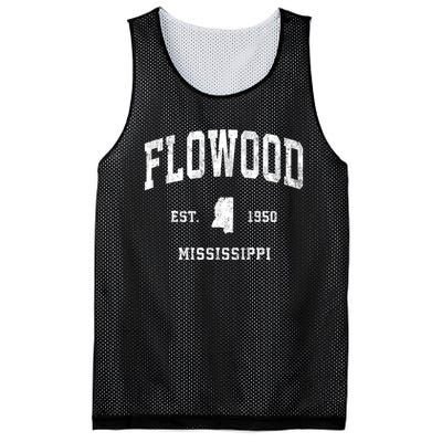 Flowood Mississippi Ms Vintage Athletic Sports Mesh Reversible Basketball Jersey Tank