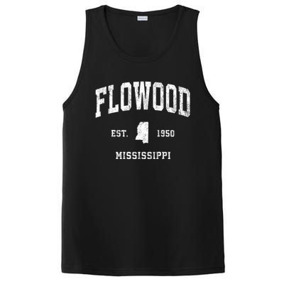 Flowood Mississippi Ms Vintage Athletic Sports PosiCharge Competitor Tank