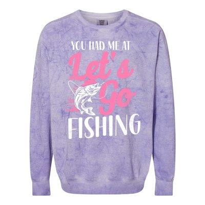 Fishing Mom Mother Cool Gift Colorblast Crewneck Sweatshirt