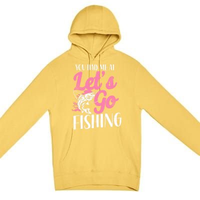 Fishing Mom Mother Cool Gift Premium Pullover Hoodie