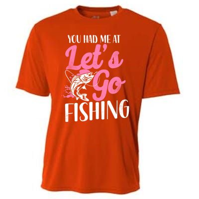 Fishing Mom Mother Cool Gift Cooling Performance Crew T-Shirt