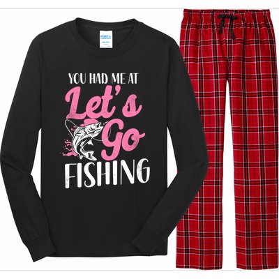 Fishing Mom Mother Cool Gift Long Sleeve Pajama Set