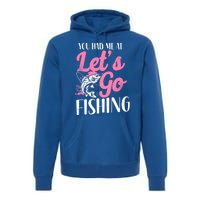 Fishing Mom Mother Cool Gift Premium Hoodie