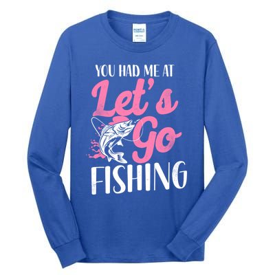 Fishing Mom Mother Cool Gift Tall Long Sleeve T-Shirt