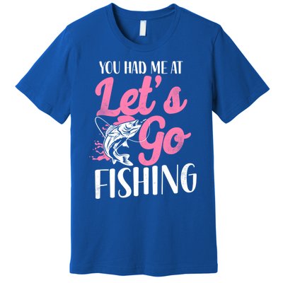 Fishing Mom Mother Cool Gift Premium T-Shirt