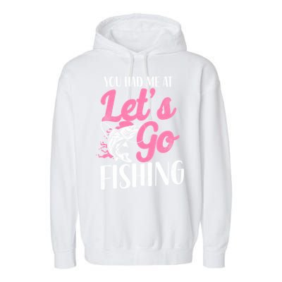 Fishing Mom Mother Cool Gift Garment-Dyed Fleece Hoodie