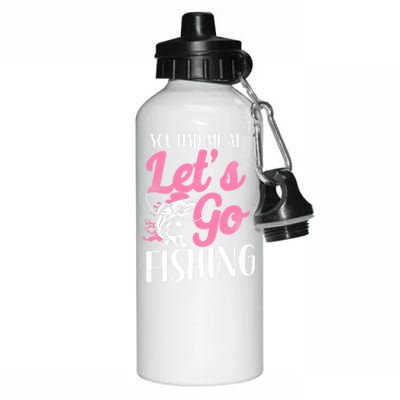 Fishing Mom Mother Cool Gift Aluminum Water Bottle