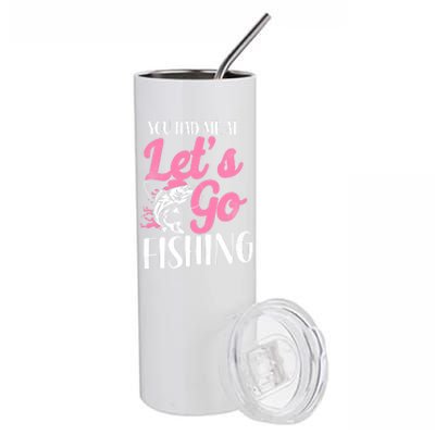 Fishing Mom Mother Cool Gift Stainless Steel Tumbler