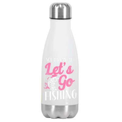 Fishing Mom Mother Cool Gift Stainless Steel Insulated Water Bottle