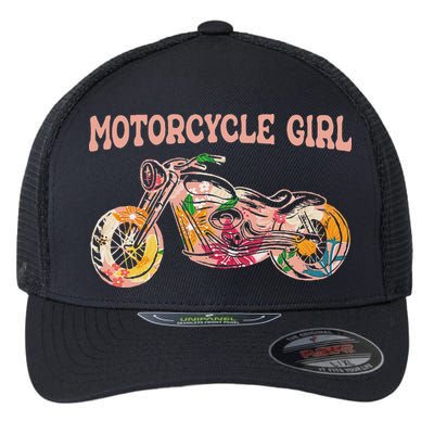 Funny Motorcycle Motorbike Fan Motorcycle Girl Flexfit Unipanel Trucker Cap
