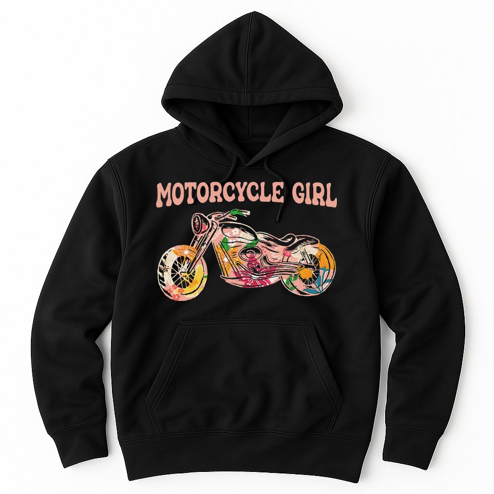 Funny Motorcycle Motorbike Fan Motorcycle Girl Hoodie