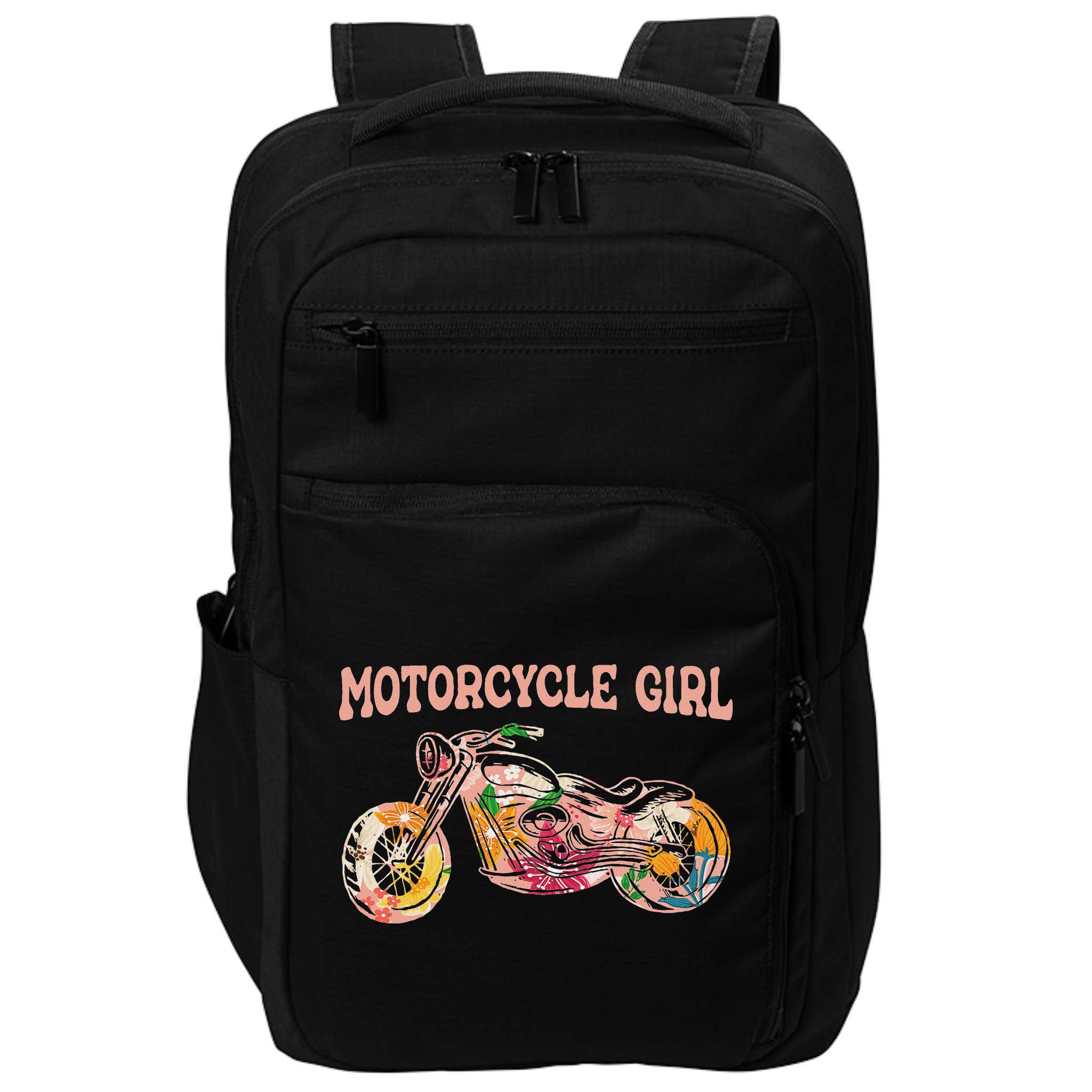 Funny Motorcycle Motorbike Fan Motorcycle Girl Impact Tech Backpack