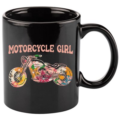 Funny Motorcycle Motorbike Fan Motorcycle Girl 11oz C Handle Ceramic Mug