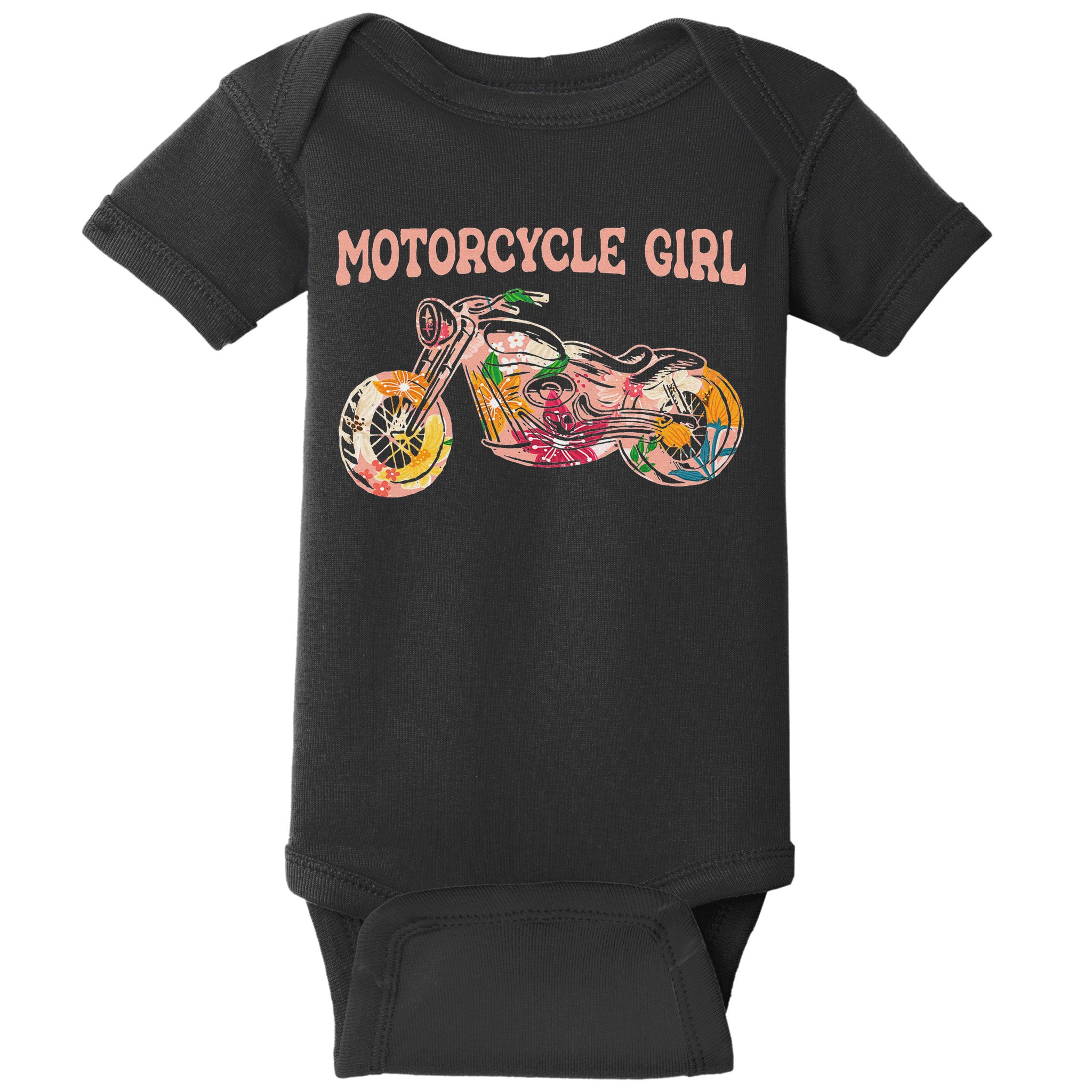 Funny Motorcycle Motorbike Fan Motorcycle Girl Baby Bodysuit