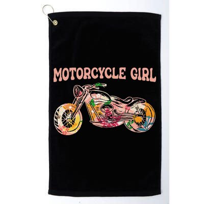 Funny Motorcycle Motorbike Fan Motorcycle Girl Golf Towel