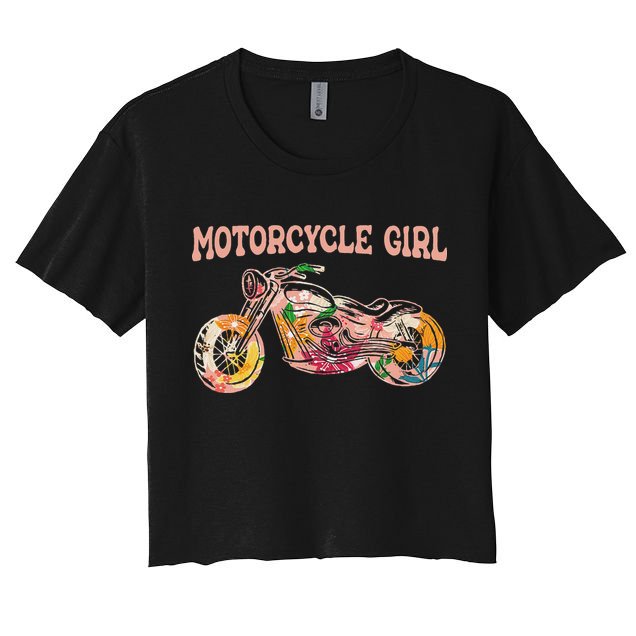 Funny Motorcycle Motorbike Fan Motorcycle Girl Crop Top