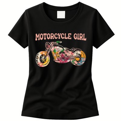 Funny Motorcycle Motorbike Fan Motorcycle Girl Womens T-Shirt
