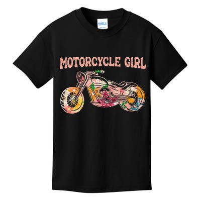 Funny Motorcycle Motorbike Fan Motorcycle Girl Kids T-Shirt