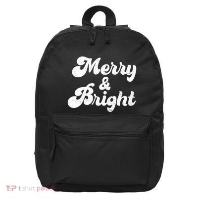 Family Matching Merry And Bright Christmas Top 16 in Basic Backpack