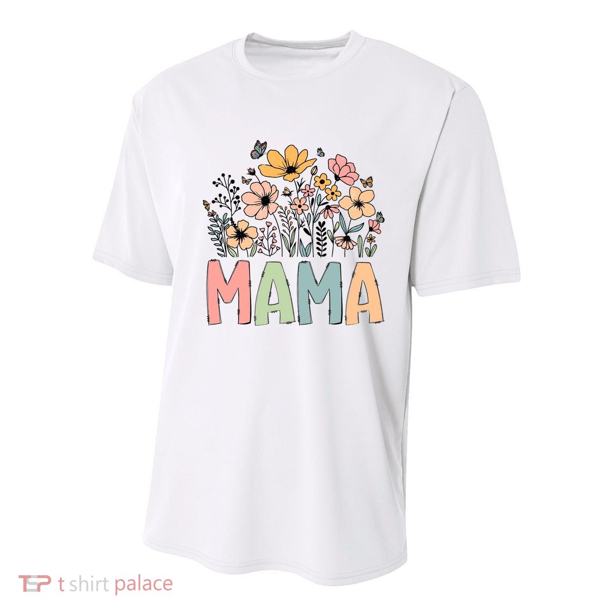 Floral Mama Mothers Day Wildflowers Youth Performance Sprint T-Shirt