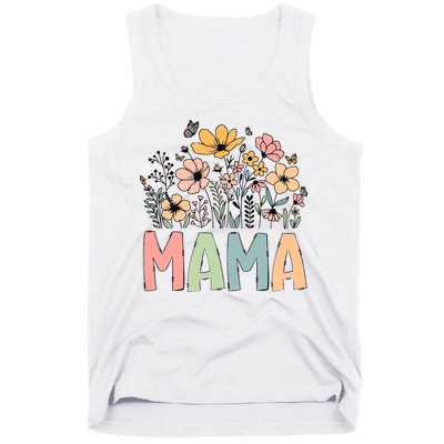 Floral Mama Mothers Day Wildflowers Tank Top