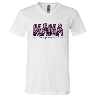 Floral Mama MotherS Day Gift V-Neck T-Shirt