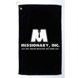 Funny Mormon Missionary Inc Platinum Collection Golf Towel