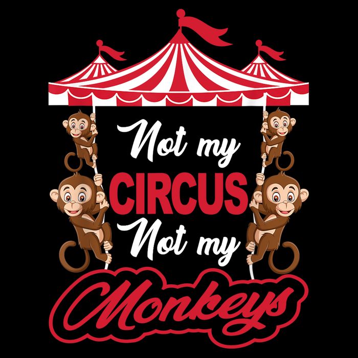 Funny Monkey Not My Circus Not My Monkeys Wool Snapback Cap
