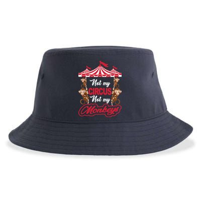 Funny Monkey Not My Circus Not My Monkeys Sustainable Bucket Hat