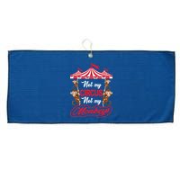 Funny Monkey Not My Circus Not My Monkeys Large Microfiber Waffle Golf Towel