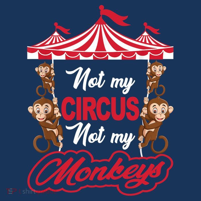 Funny Monkey Not My Circus Not My Monkeys Sustainable Knit Beanie