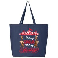 Funny Monkey Not My Circus Not My Monkeys 25L Jumbo Tote