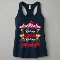 Funny Monkey Not My Circus Not My Monkeys Womens Tank Top