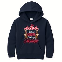 Funny Monkey Not My Circus Not My Monkeys Kids Hoodie