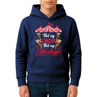 Funny Monkey Not My Circus Not My Monkeys Kids Hoodie