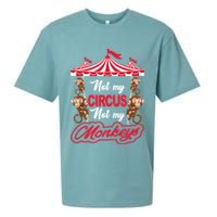 Funny Monkey Not My Circus Not My Monkeys Sueded Cloud Jersey T-Shirt