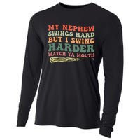 Funny My Nephew Swings Hard But I Swing Cooling Performance Long Sleeve Crew