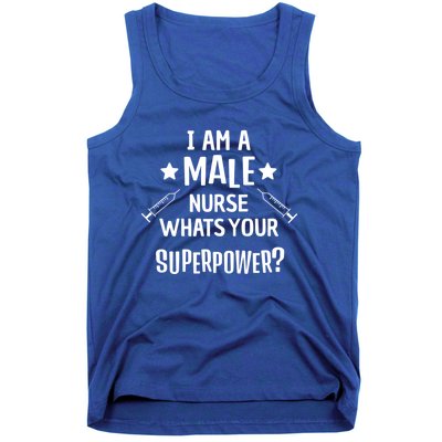 Funny Male Nurse Superpower Murse I Hospital Meaningful Gift Tank Top