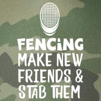 Fencing Make New Friends And Stab Them Fencing Legacy Tie Dye Trucker Hat