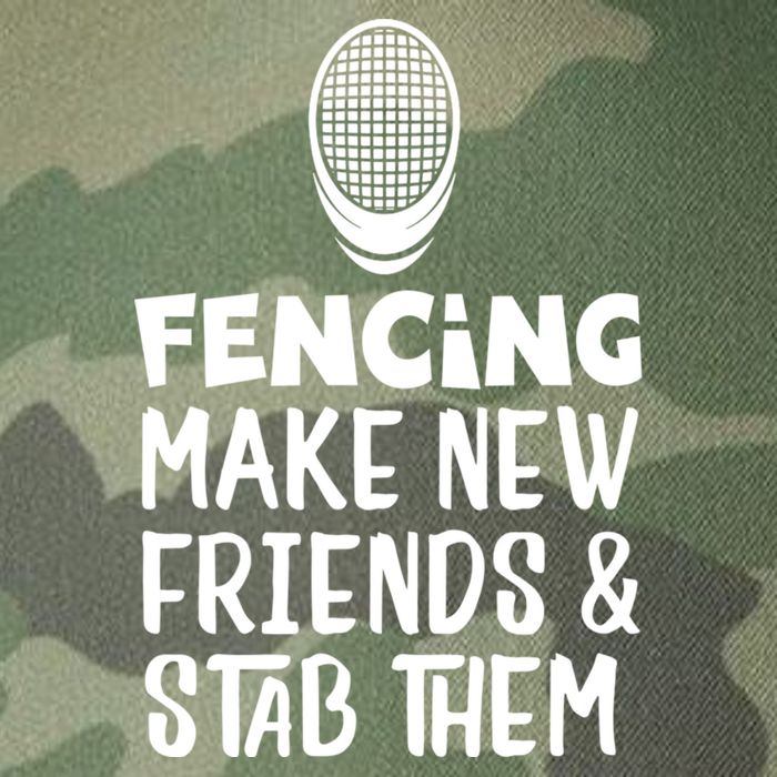 Fencing Make New Friends And Stab Them Fencing Legacy Tie Dye Trucker Hat