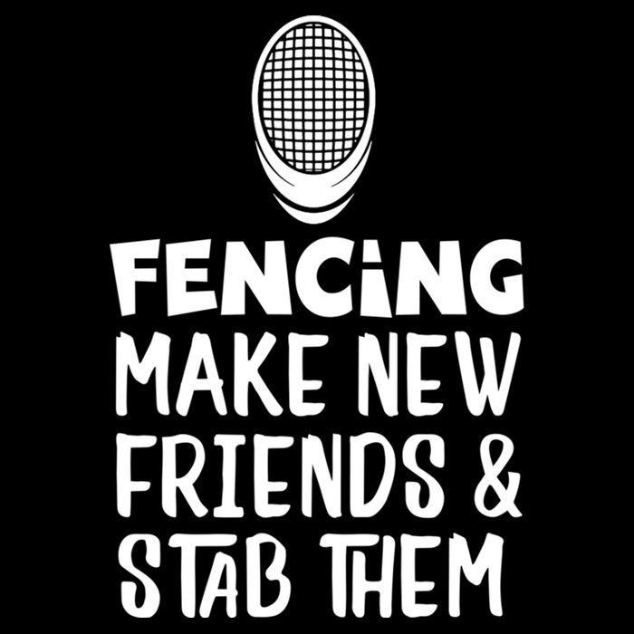 Fencing Make New Friends And Stab Them Fencing Cropped Pullover Crew